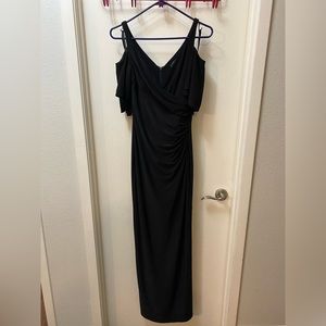 Black floor length Ralph Lauren Dress in a size 2 with slit